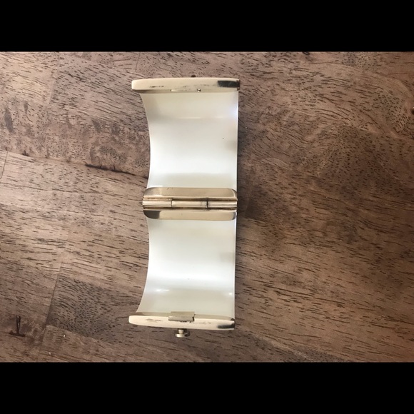 Authentic Chanel Resin Cuff Bracelet with Crystals - Picture 6 of 7